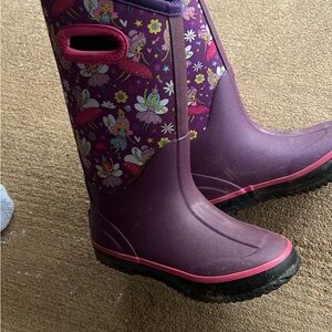 Lone Cone Purple Floral Fairy Rain Boots